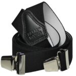 Sterke zwarte bretel met sterke clips