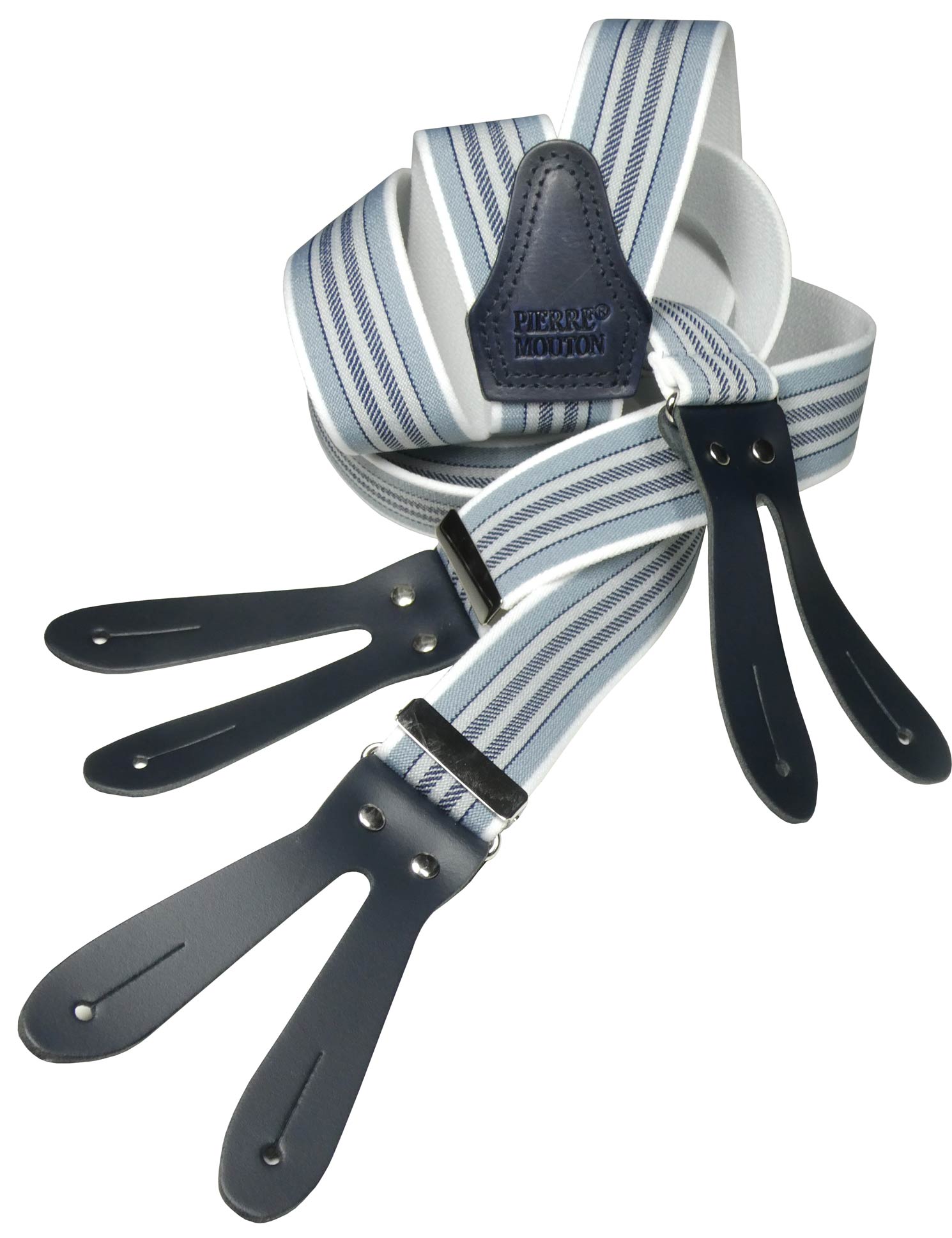 Fecamp met leertjes blauw