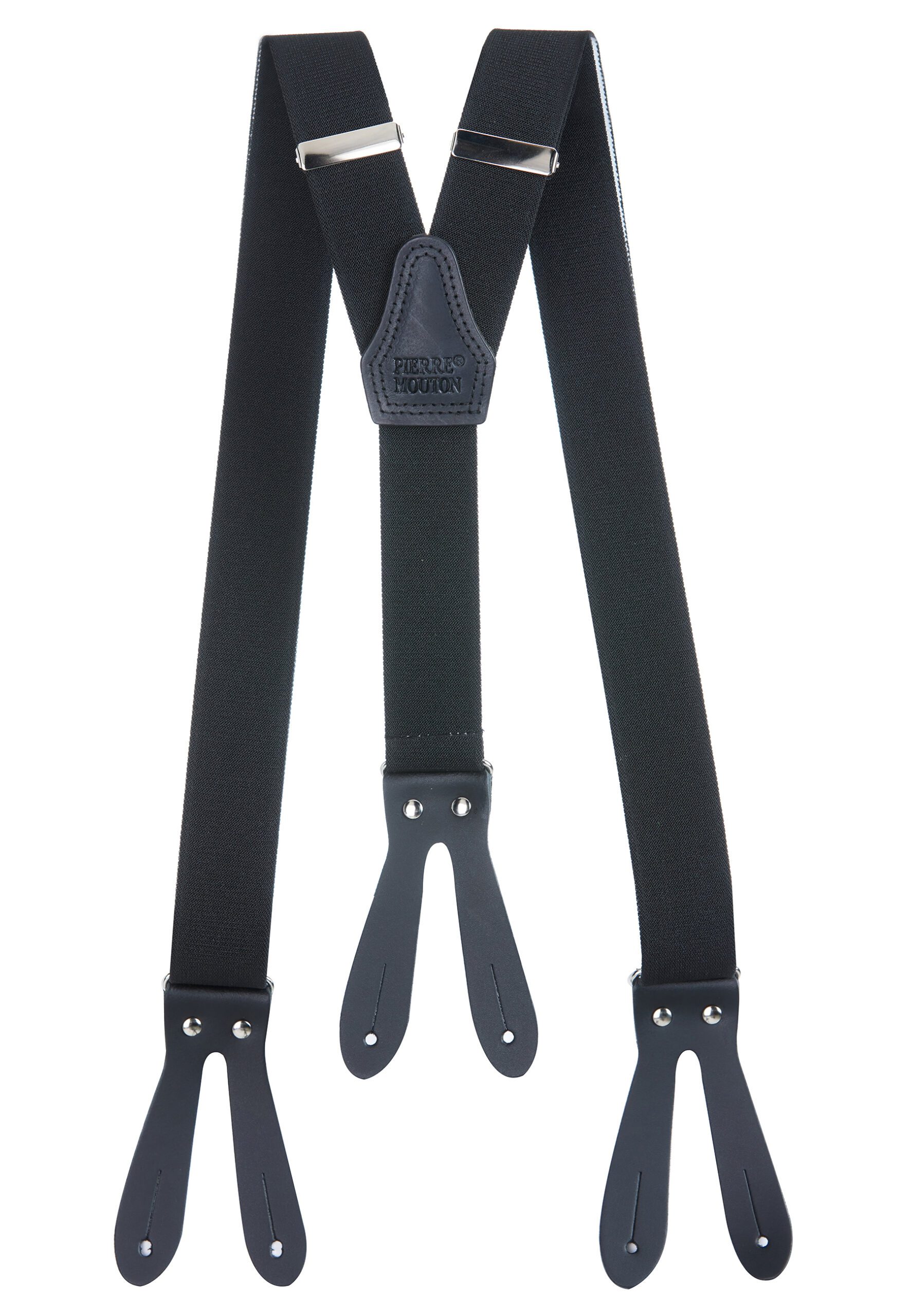 Sterk met leer zwart