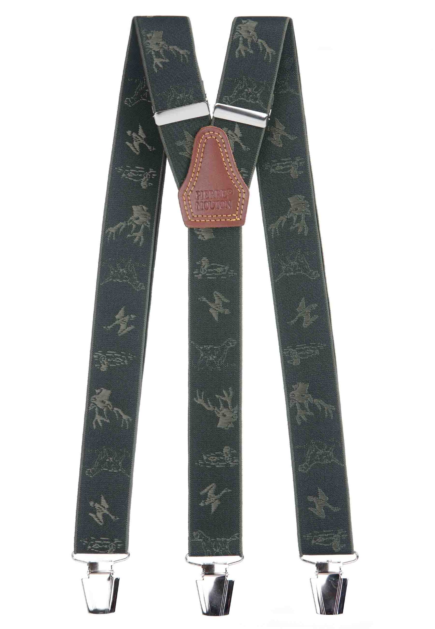 Jachtmotief bretel groen