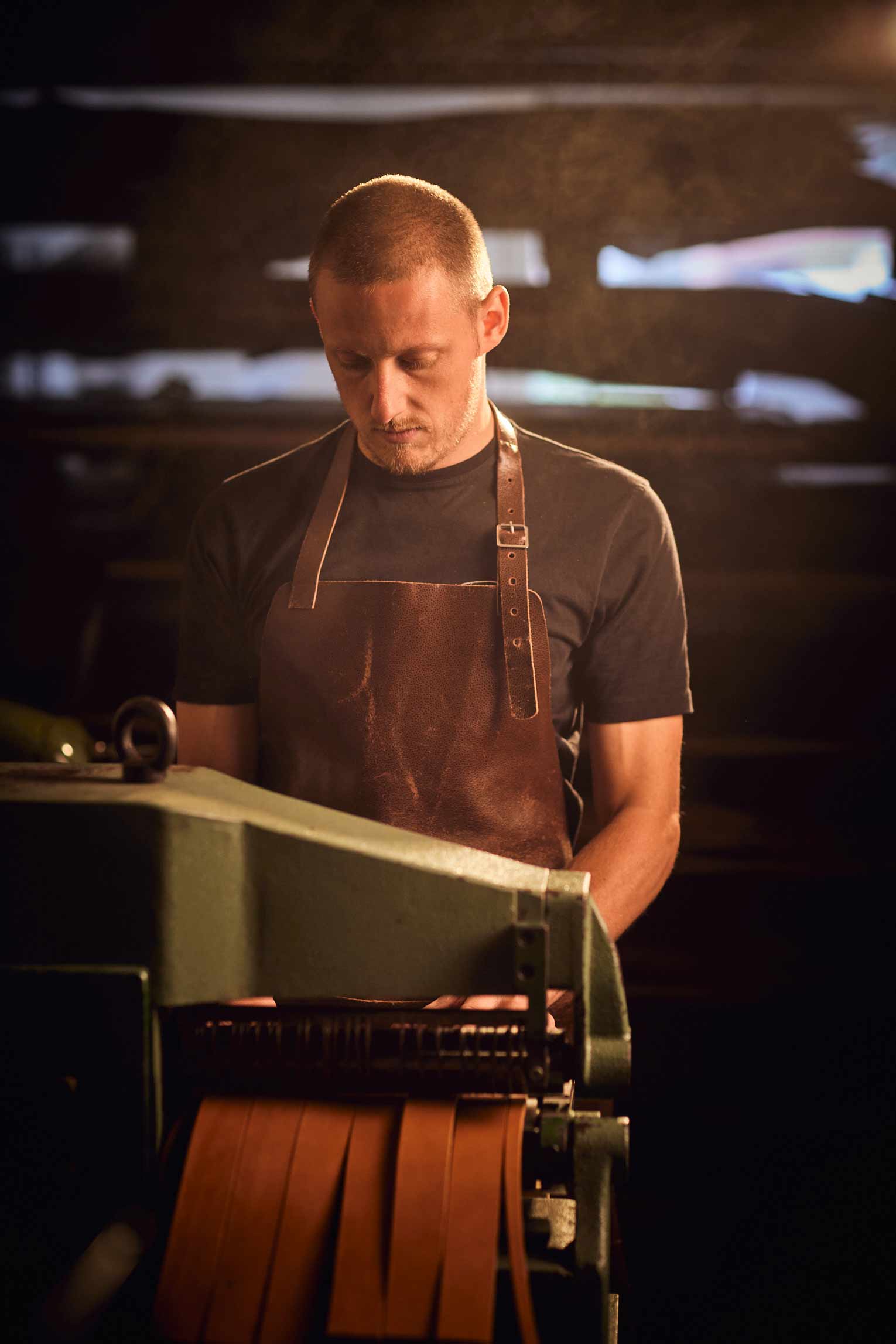 Sleufriem Stierenleder