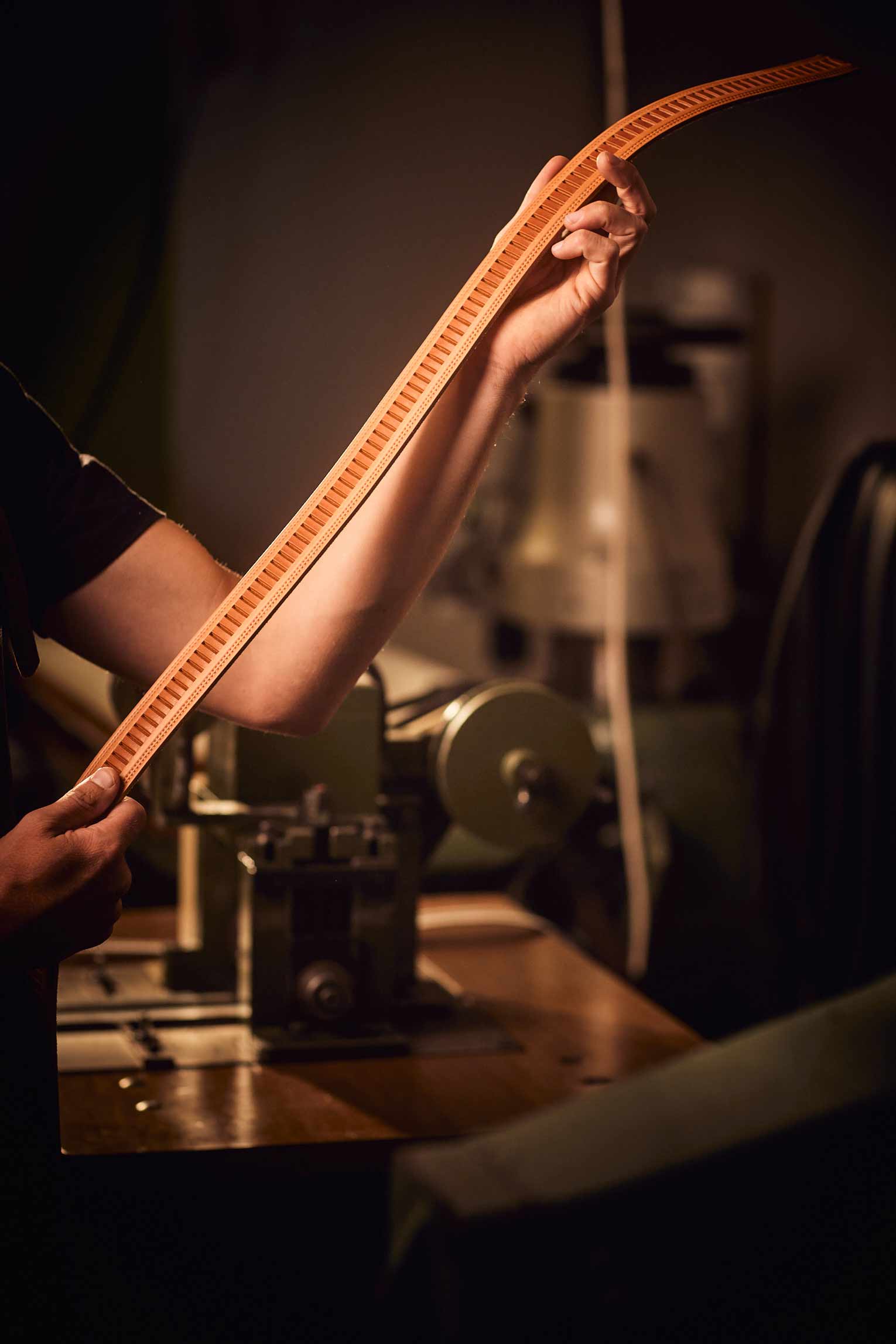 Sleufriem Stierenleder