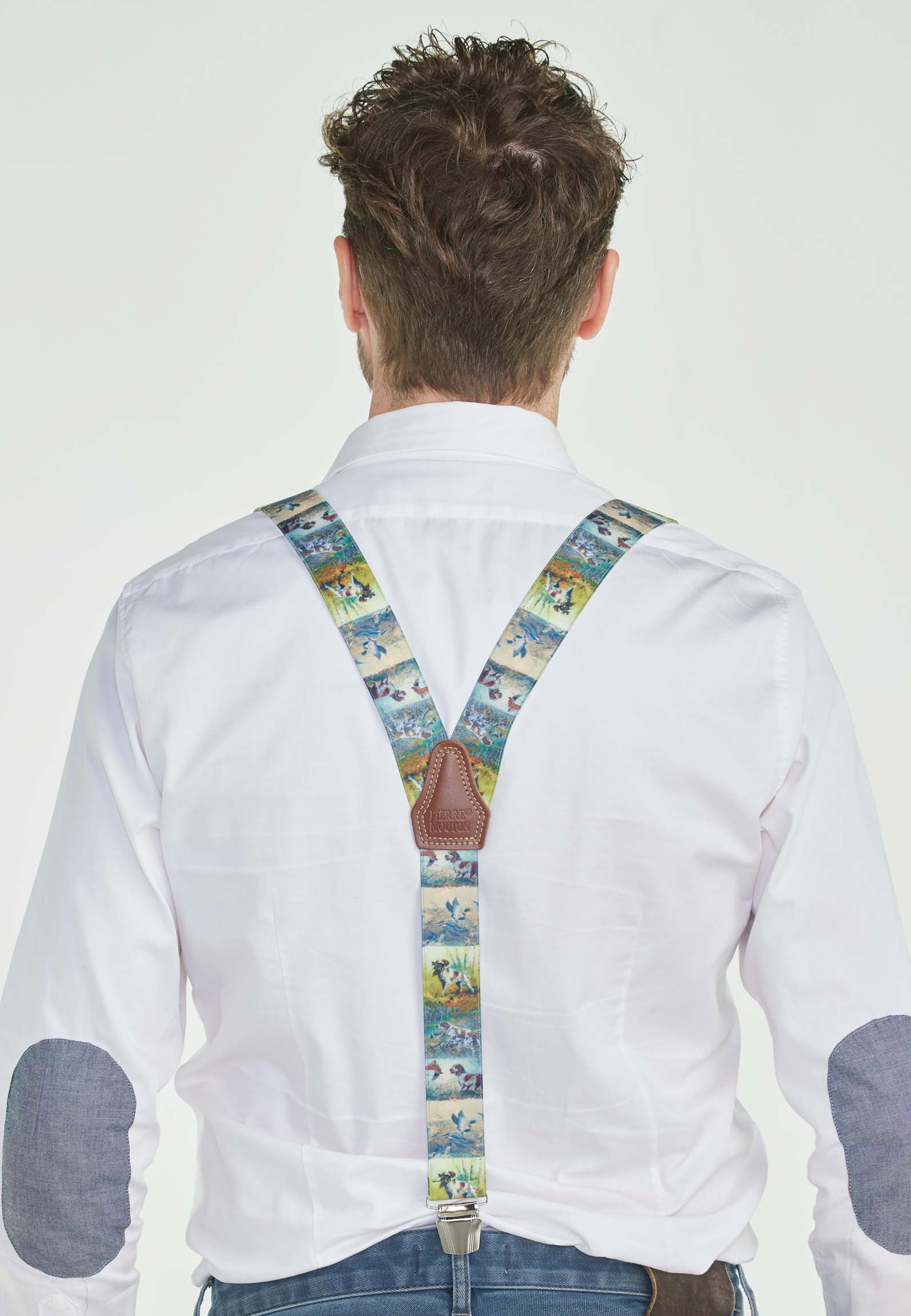 Bretel met bosmotief en sterke clips