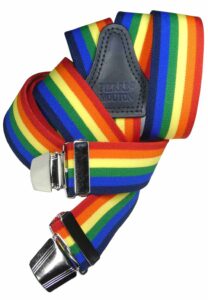 Pierre Mouton loves all! Prachtige sterke regenboog bretel