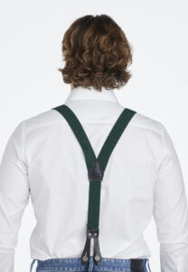 Handgemaakte Sterke bretel met leertjes