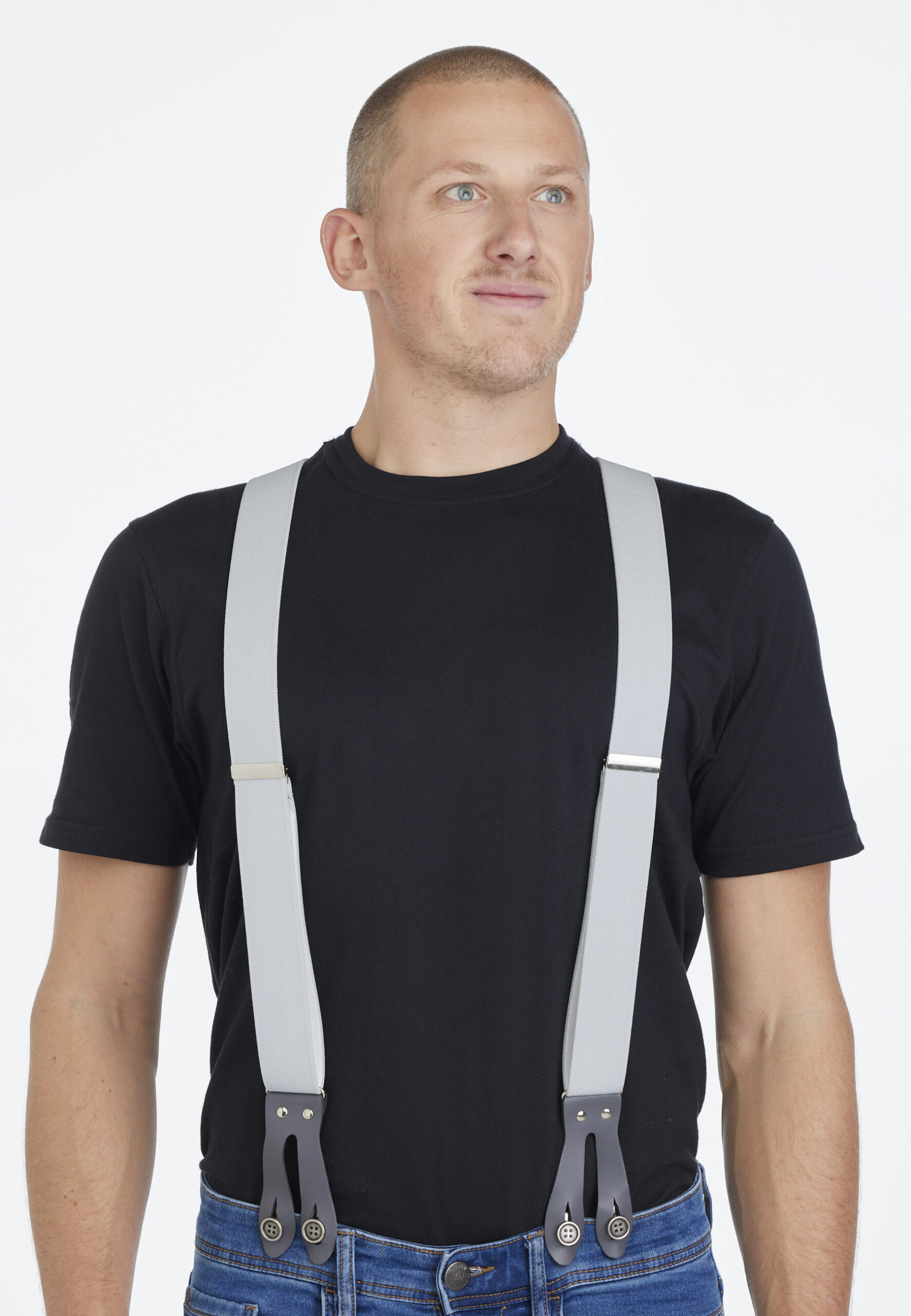 Kwaliteits Bretel lichtgrijs