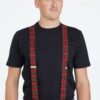 Bretel met Tartan motief rood