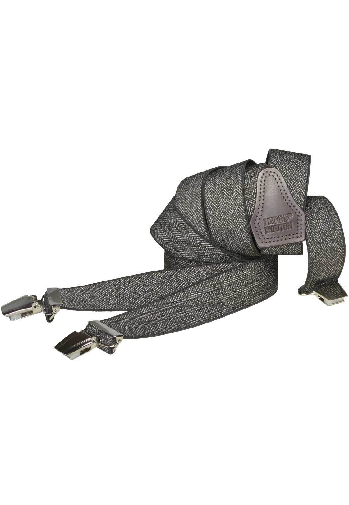 Mooie Bruine Serge bretel met sterke clips