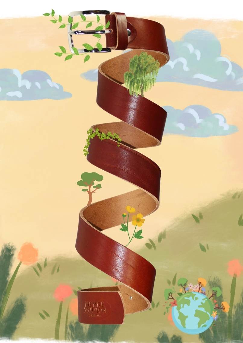 Camrey Natuurleder Riem